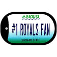 Number 1 Royals Fan Novelty Metal Dog Tag Necklace DT-13432