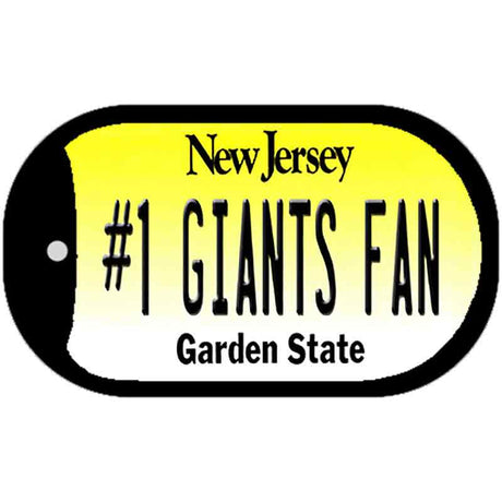 Number 1 Giants Fan Novelty Metal Dog Tag Necklace DT-13442