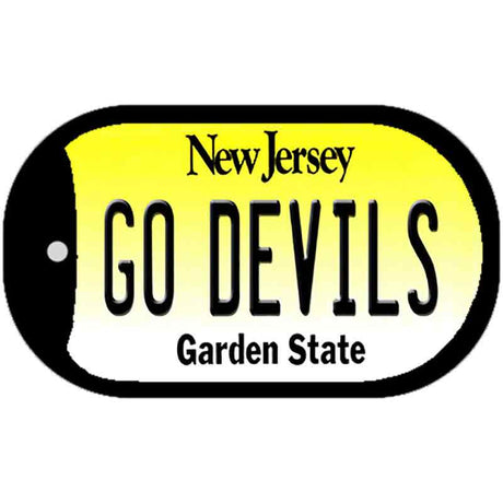 Go Devils Novelty Metal Dog Tag Necklace DT-13445