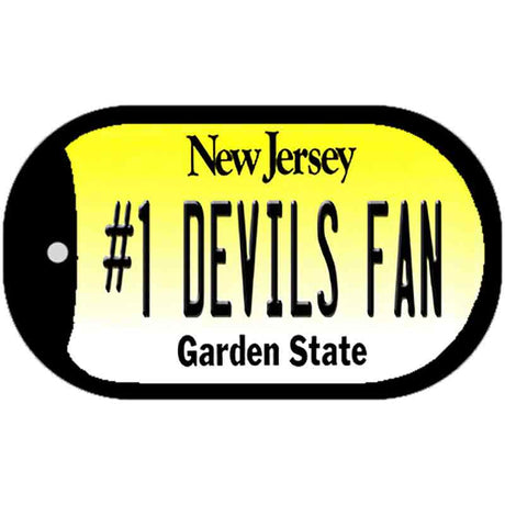 Number 1 Devils Fan Novelty Metal Dog Tag Necklace DT-13446