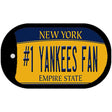 Number 1 Yankees Fan Novelty Metal Dog Tag Necklace DT-13456