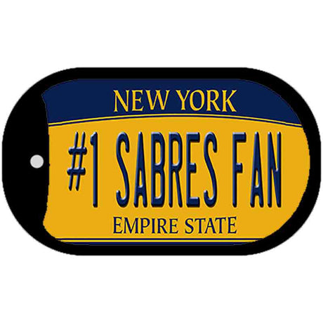 Number 1 Sabres Fan Novelty Metal Dog Tag Necklace DT-13464