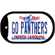 Go Panthers Novelty Metal Dog Tag Necklace DT-13467