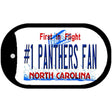 Number 1 Panthers Fan Novelty Metal Dog Tag Necklace DT-13468