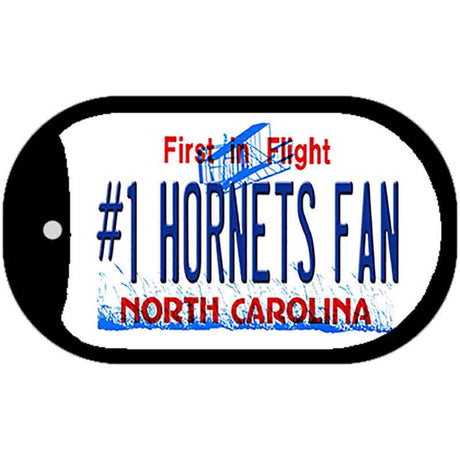 Number 1 Hornets Fan Novelty Metal Dog Tag Necklace DT-13470