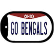 Go Bengals Novelty Metal Dog Tag Necklace DT-13473