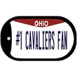 Number 1 Cavaliers Fan Novelty Metal Dog Tag Necklace DT-13482