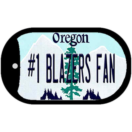 Number 1 Blazers Fan Novelty Metal Dog Tag Necklace DT-13488