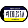 Number 1 Eagles Fan Novelty Metal Dog Tag Necklace DT-13490