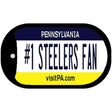 Number 1 Steelers Fan Novelty Metal Dog Tag Necklace DT-13492