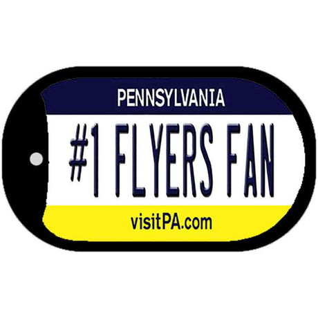 Number 1 Flyers Fan Novelty Metal Dog Tag Necklace DT-13502