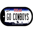 Go Cowboys Novelty Metal Dog Tag Necklace DT-13507