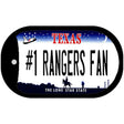 Number 1 Rangers Fan Novelty Metal Dog Tag Necklace DT-13514