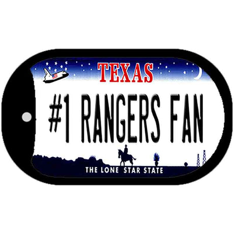 Number 1 Rangers Fan Novelty Metal Dog Tag Necklace DT-13514