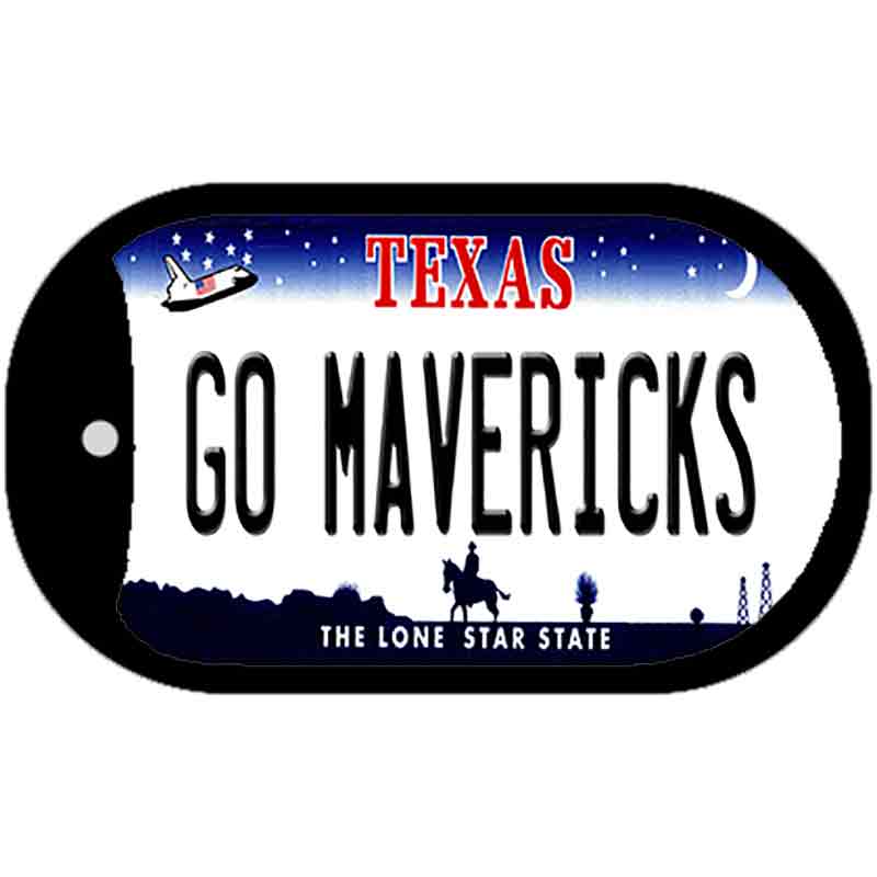 Go Mavericks Novelty Metal Dog Tag Necklace DT-13515