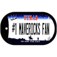 Number 1 Mavericks Fan Novelty Metal Dog Tag Necklace DT-13516