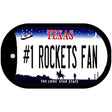 Number 1 Rockets Fan Novelty Metal Dog Tag Necklace DT-13518