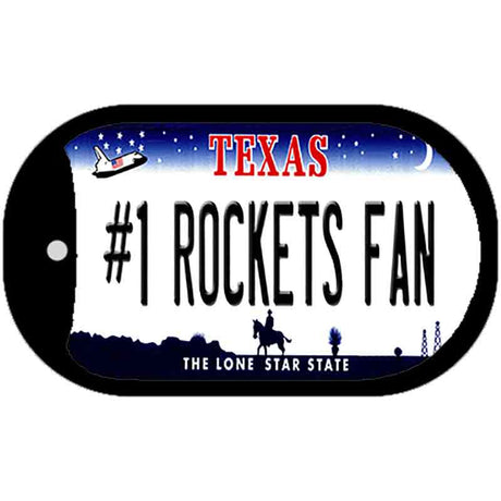 Number 1 Rockets Fan Novelty Metal Dog Tag Necklace DT-13518