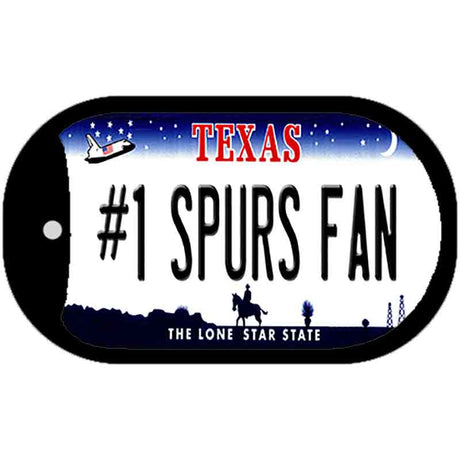 Number 1 Spurs Fan Novelty Metal Dog Tag Necklace DT-13520