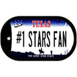 Number 1 Stars Fan Novelty Metal Dog Tag Necklace DT-13522