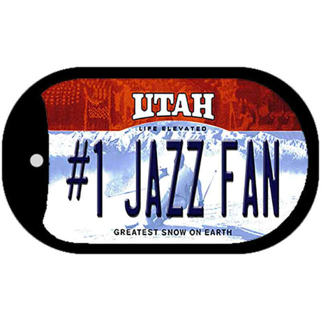 Number 1 Jazz Fan Novelty Metal Dog Tag Necklace DT-13524