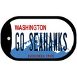 Go Seahawks Novelty Metal Dog Tag Necklace DT-13525