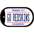 Go Redskins Novelty Metal Dog Tag Necklace DT-13535