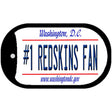 Number 1 Redskins Fan Novelty Metal Dog Tag Necklace DT-13536