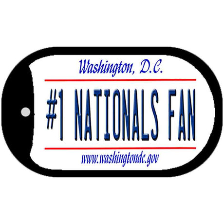 Number 1 Nationals Fan Novelty Metal Dog Tag Necklace DT-13538