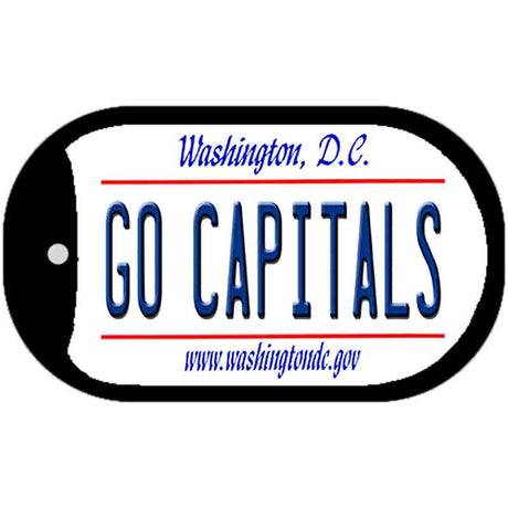 Go Capitals Novelty Metal Dog Tag Necklace DT-13541