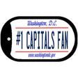 Number 1 Capitals Fan Novelty Metal Dog Tag Necklace DT-13542