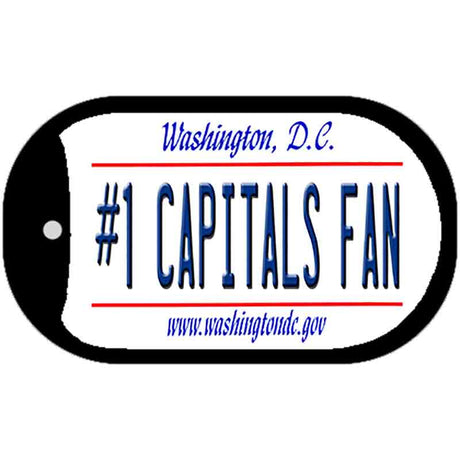 Number 1 Capitals Fan Novelty Metal Dog Tag Necklace DT-13542