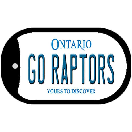 Go Raptors Novelty Metal Dog Tag Necklace DT-13545