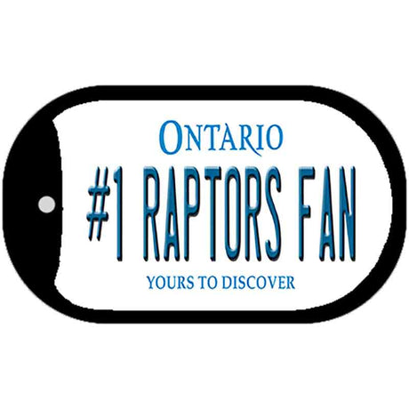 Number 1 Raptors Fan Novelty Metal Dog Tag Necklace DT-13546