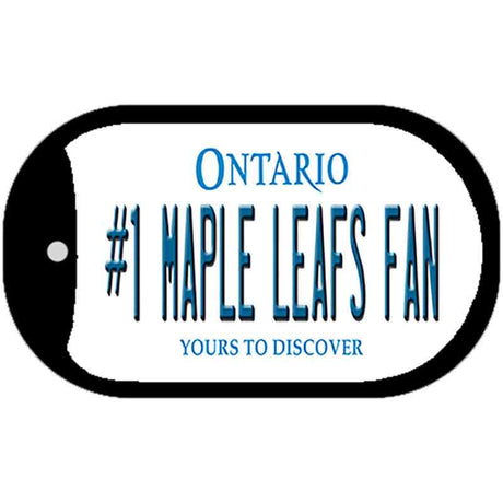 Number 1 Maple Leafs Fan Novelty Metal Dog Tag Necklace DT-13548