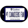 Number 1 Canadiens Fan Novelty Metal Dog Tag Necklace DT-13550