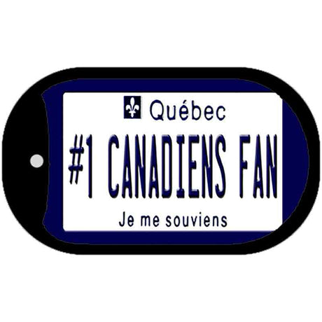 Number 1 Canadiens Fan Novelty Metal Dog Tag Necklace DT-13550