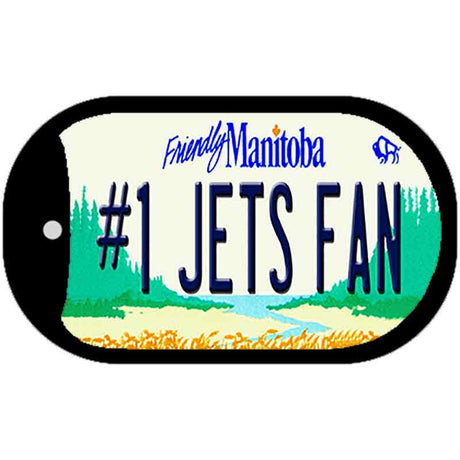 Number 1 Jets Fan Novelty Metal Dog Tag Necklace DT-13558