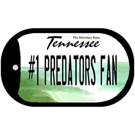 Number 1 Predators Fan Novelty Metal Dog Tag Necklace DT-13562