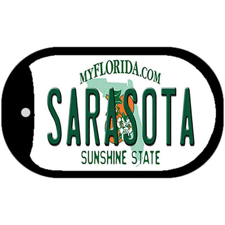 Sarasota Florida Novelty Metal Dog Tag Necklace