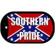 Southern Pride Confederate Novelty Metal Dog Tag Necklace DT-13578