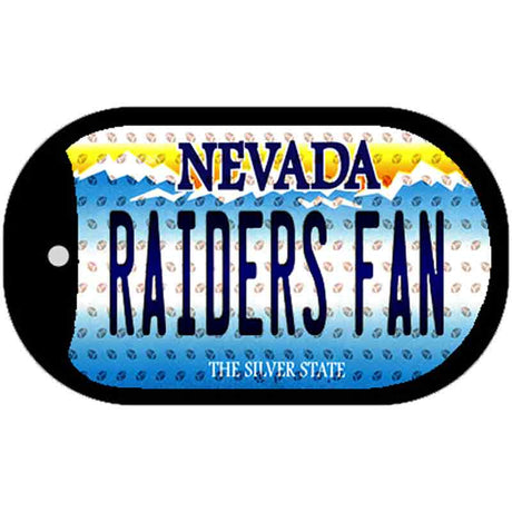 Raiders Fan Nevada Novelty Metal Dog Tag Necklace DT-13584