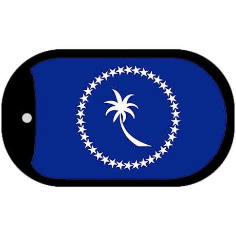 Chuuk Island Flag Novelty Metal Dog Tag Necklace DT-13593