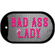 Bad Ass Lady Novelty Metal Dog Tag Necklace