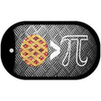 Pie Greater Than Pi Novelty Metal Dog Tag Necklace