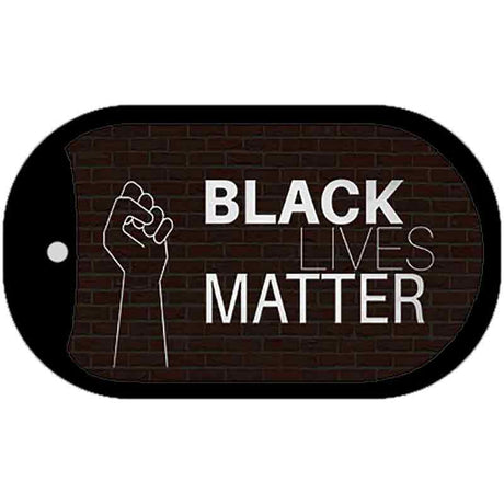 Black Lives Matter Fist Brick Novelty Metal Dog Tag Necklace DT-13603