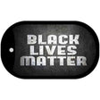 Black Lives Matter Faded Novelty Metal Dog Tag Necklace DT-13605