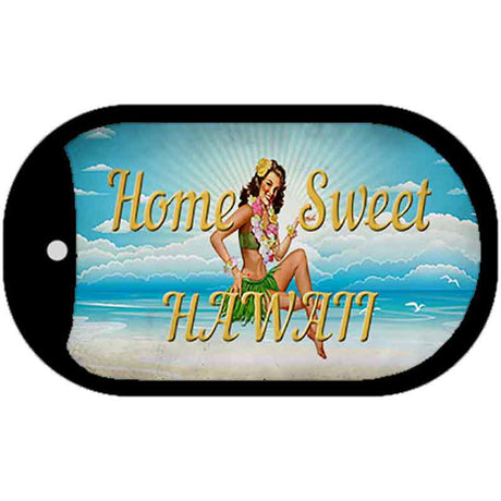 Home Sweet Hawaii Novelty Metal Dog Tag Necklace DT-13612