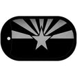 Arizona Flag Black  Novelty Metal Dog Tag Necklace DT-13614