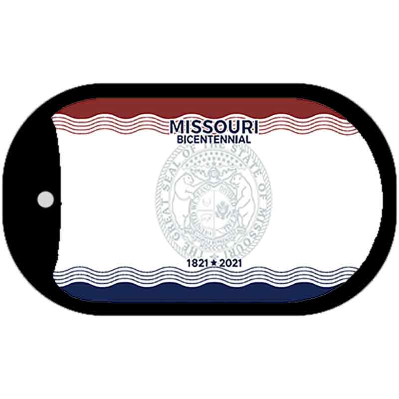 Missouri Bicentennial Blank Novelty Metal Dog Tag Necklace